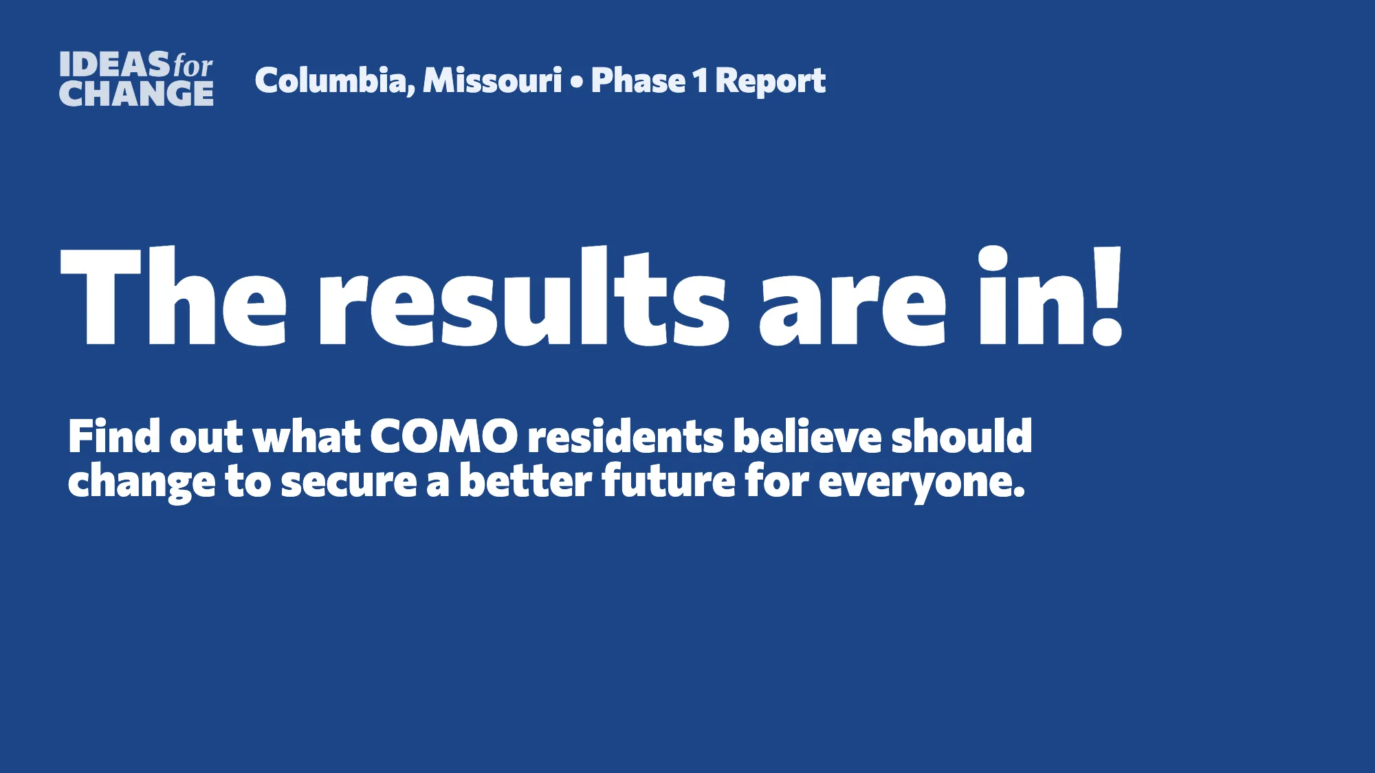 Columbia Missouri — page 1